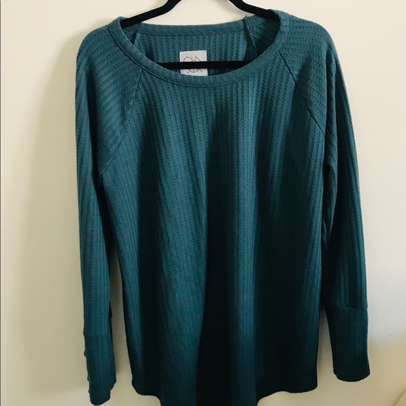 Chaser Tops - 🌞 3/25 Chaser Waffle Knit Thermal Long Sleeve Top